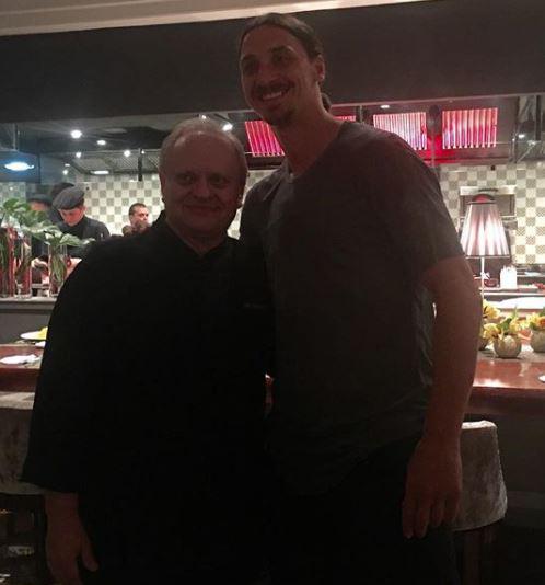  Zlatan Ibrahimovic joked that he was going to bring his personal chef from Paris to Manchester when he joined United