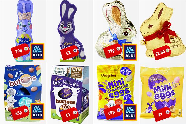 Knock off chocolate? Aldi’s doppleganger Easter range looks very familiar…