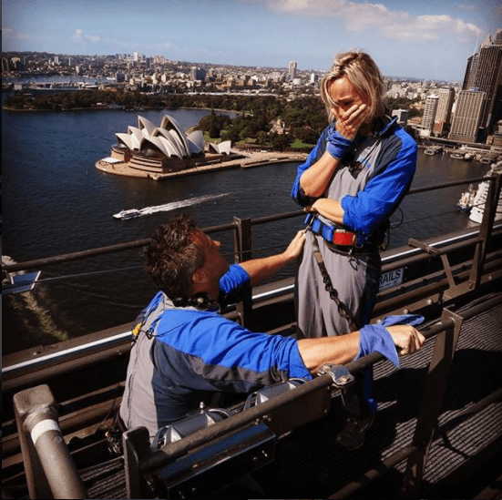  Craig popped the question during a dream break in Australia