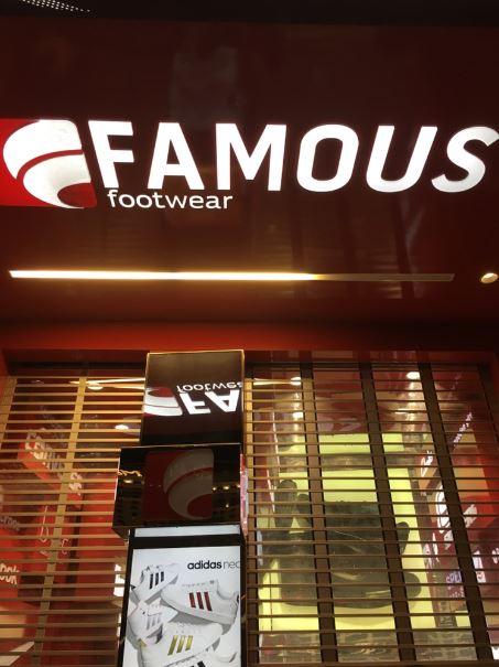 They along with around 30 other people were ushered inside the Famous Footwear shoe shop