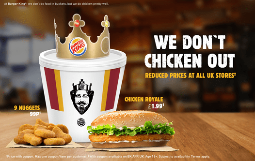  Burger King is doing a deal on chicken in the wake of the KFC crisis