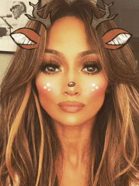  Snapchat filters (as seen here on Jennifer Lopez) can distort certain facial features