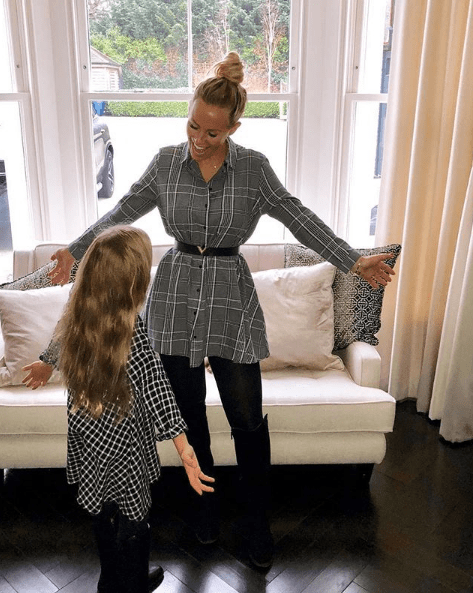  Kate shared an adorable picture of her and Rio's daughter Tia wearing almost matching outfits