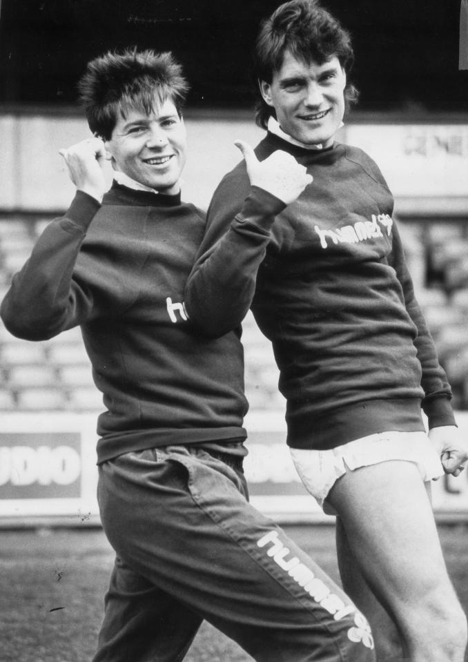  New Romantics Chris Waddle and Glenn Hoddle became pop stars in the 80s