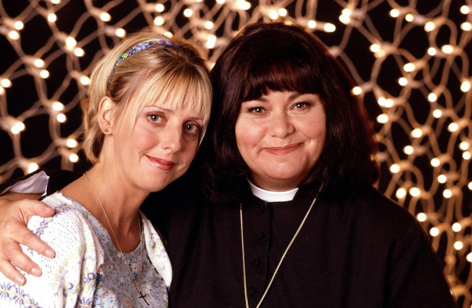  Richard wrote the Vicar Dibley starring Dawn French (right) and the late Emma Chambers (left)