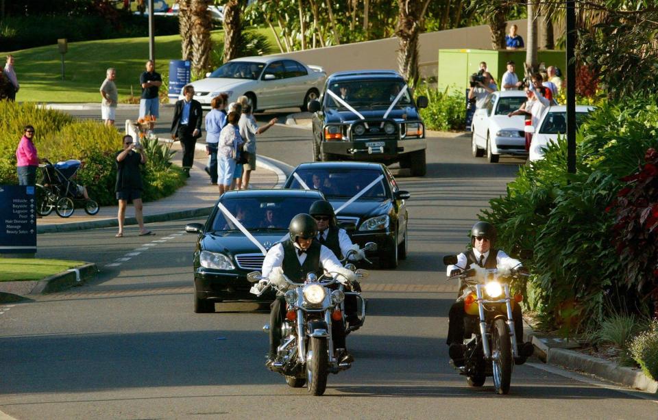 One of the black cars Danielle used  for their wedding ceremony  at Russell’s ranch near Sydney, Australia, in 2003