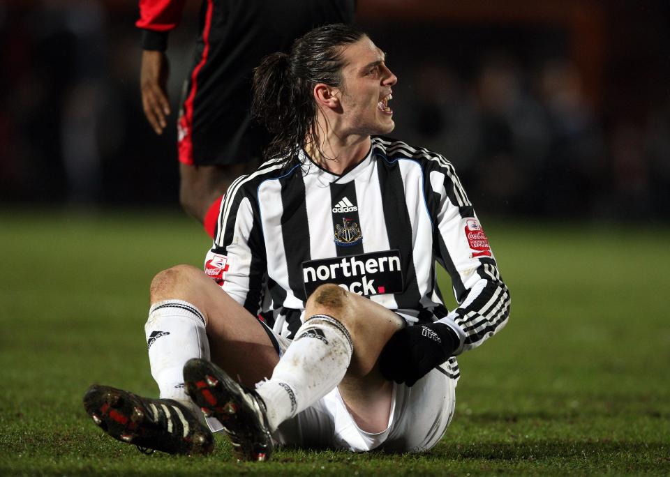  Andy Carroll was caught up in a couple of training bust-ups at Newcastle