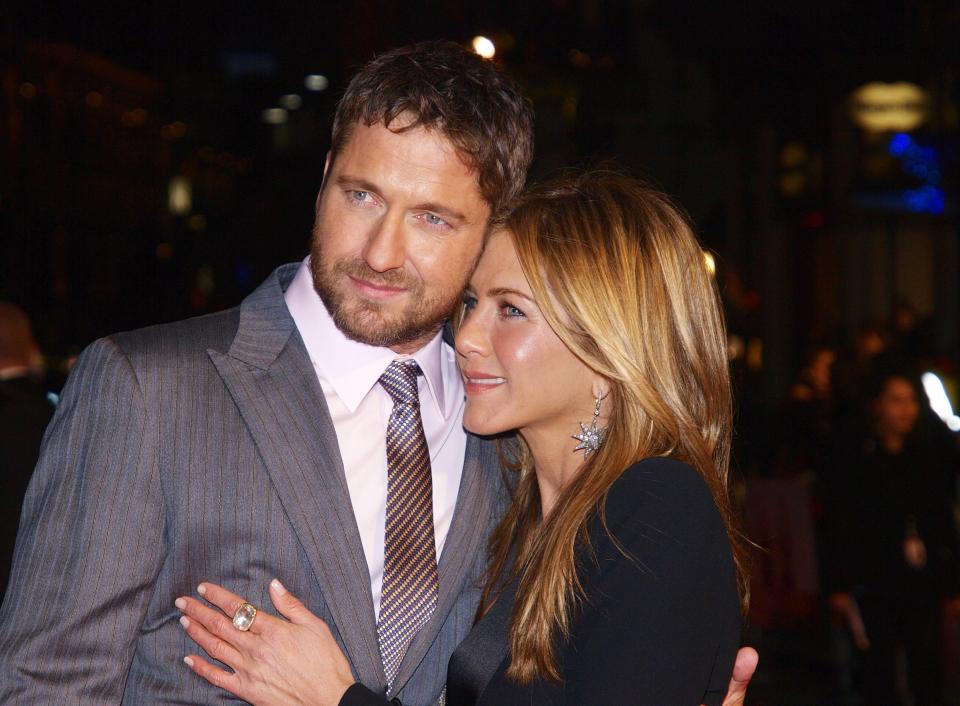  Jennifer Aniston co-starred with Brit Gerard Butler on 'The Bounty Hunter' and fell in love