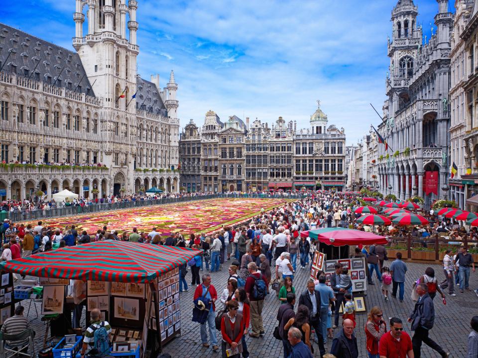 The Royal Palace - home to the King and Queen of Belgium