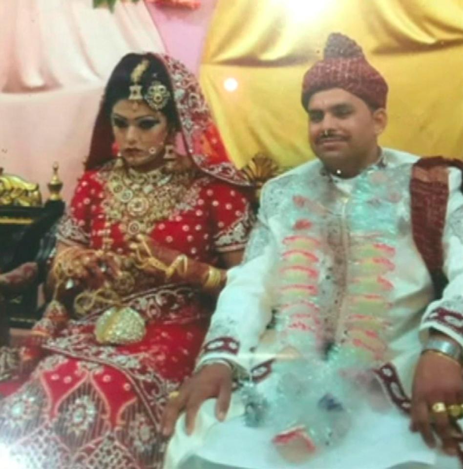  Samia pictured with first husband and cousin Shakeel - who is accused of her murder