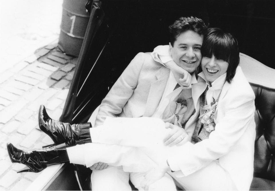  Jim Kerr and his then wife Chrissie Hynde back in 1984. Simple Minds are now touring with her band The Pretenders