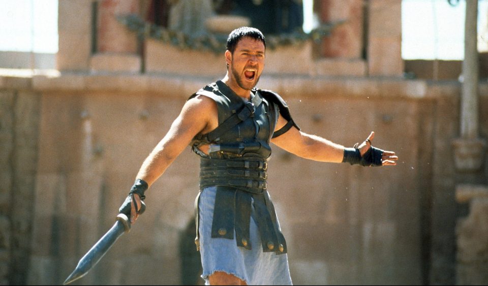 Russell became a sex symbol after his Oscar-winning turn as Maximus in 2000’s Gladiator - and his armour and sword played a big factor