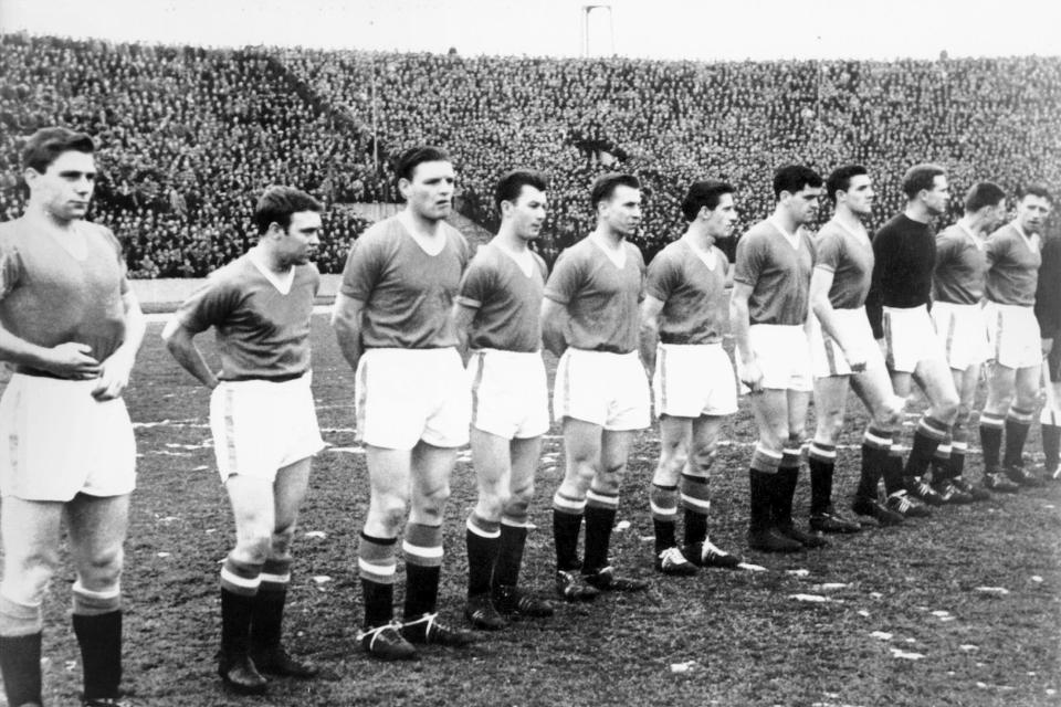 Manchester United's final line-up before Munich Air Disaster in 1958