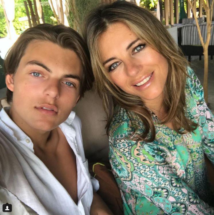  Instagram family . . . Liz and her son Damian