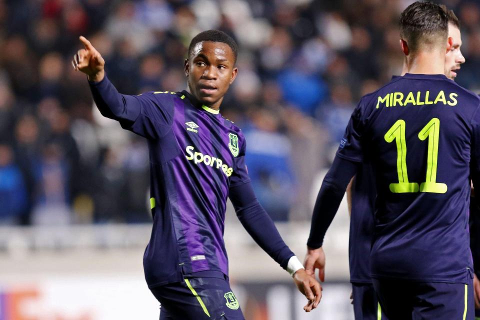  The youngster has had much more success in the Europa League for Everton, scoring two goals in six