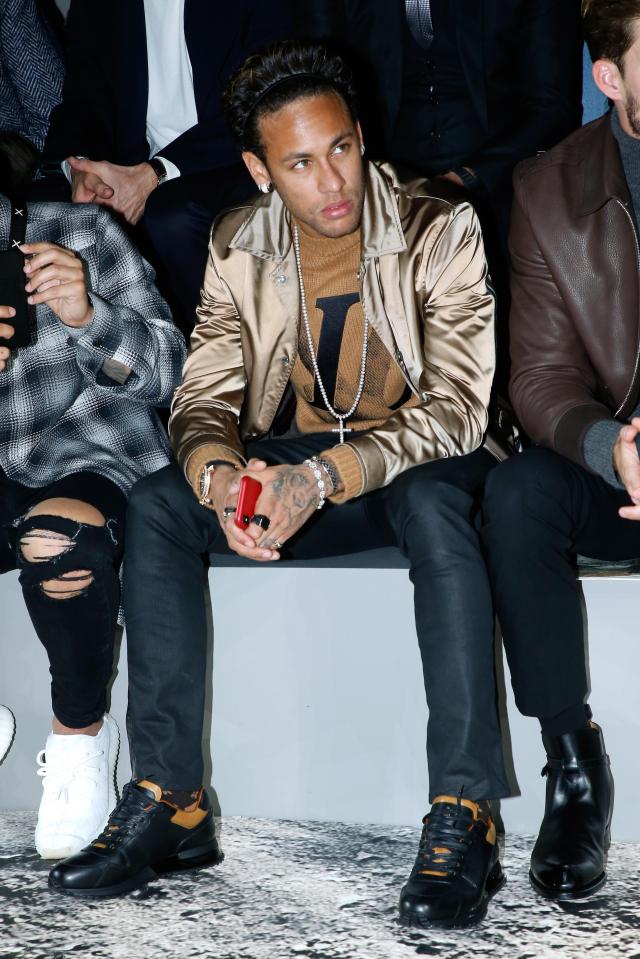  Neymar is not shy in flaunting his mega wealth and was in attendance at the Louis Vuitton fashion show