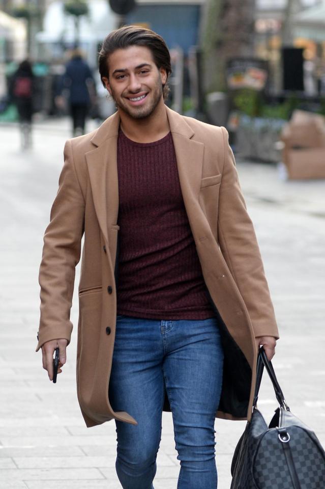  Cheeky chappie Kem Cetinay is taking a break from practising ice skating to show his soft side