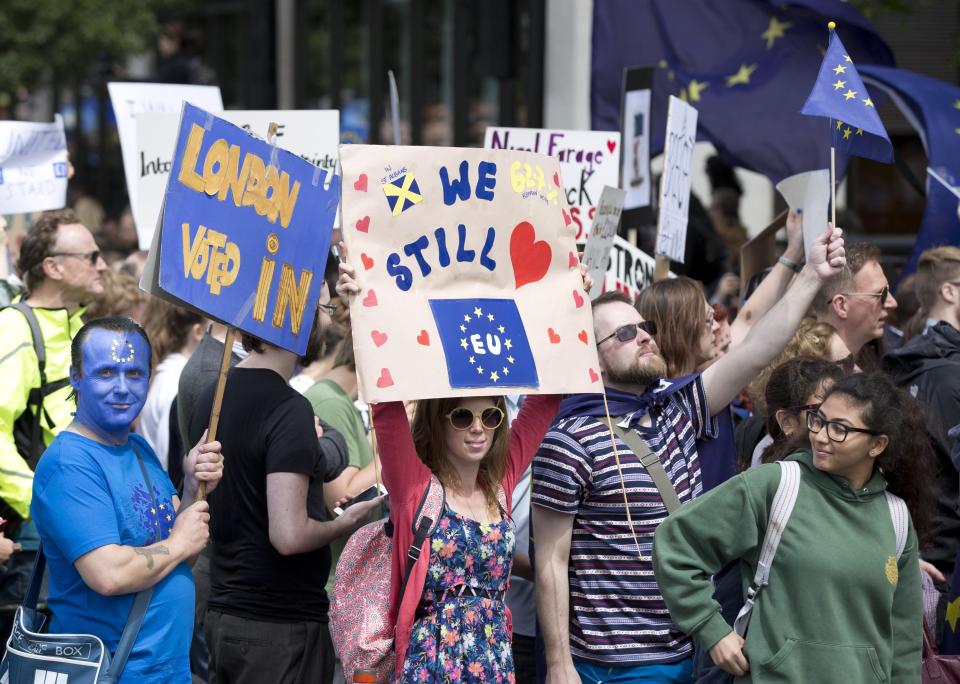  Many campaigners have taken to the streets to campaign against Brexit since the vote to leave the EU in 2016