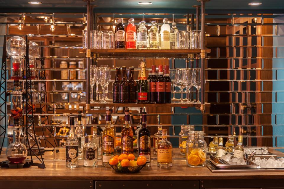 The Hotel Megaro's Minimix bar is a great place to unwind