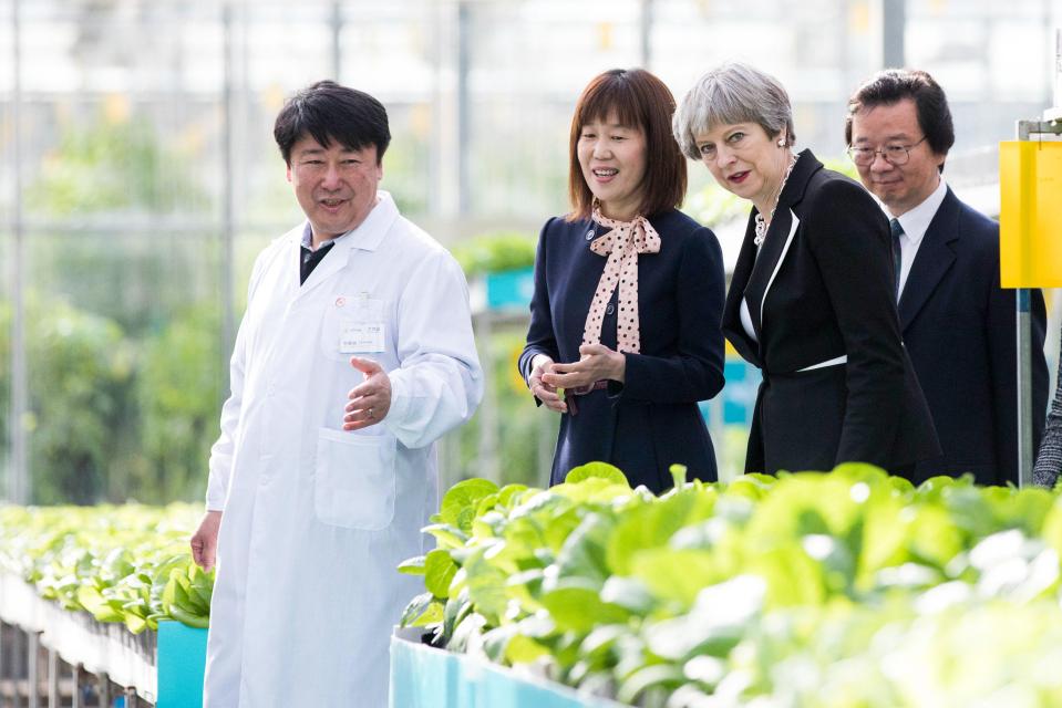  And she was shown around the Agrigarden research and development centre