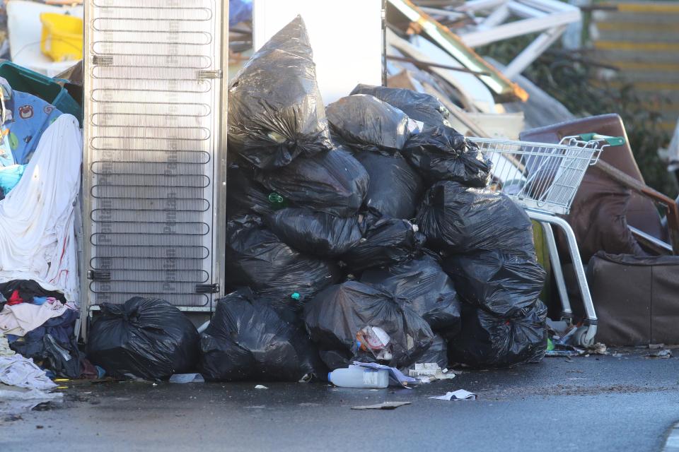  More conventional rubbish has also been abandoned in the growing makeshift dump