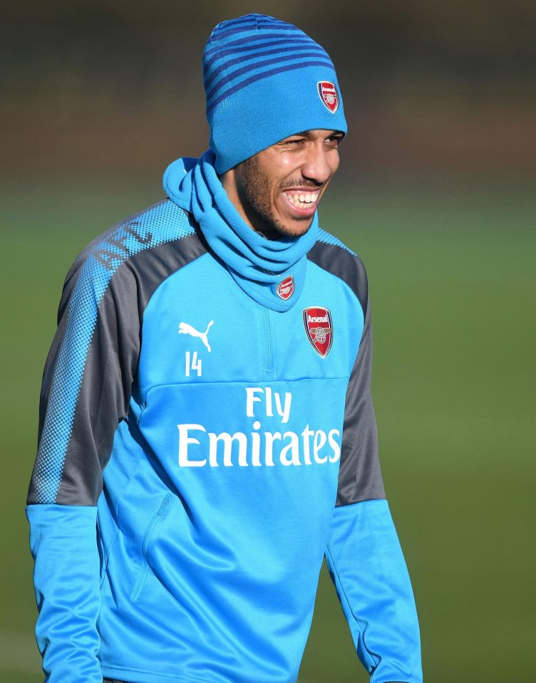  The 28-year-old was all smiles as he took to the training pitch for the first time