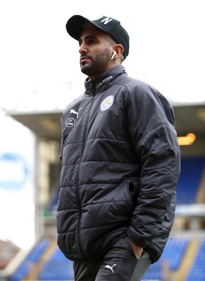  Riyad Mahrez missed the 1-1 draw with Swansea