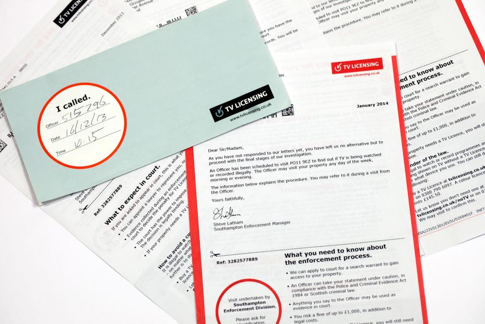  Don't pay your licence fee, and you'll find yourself drowning in aggressive letters