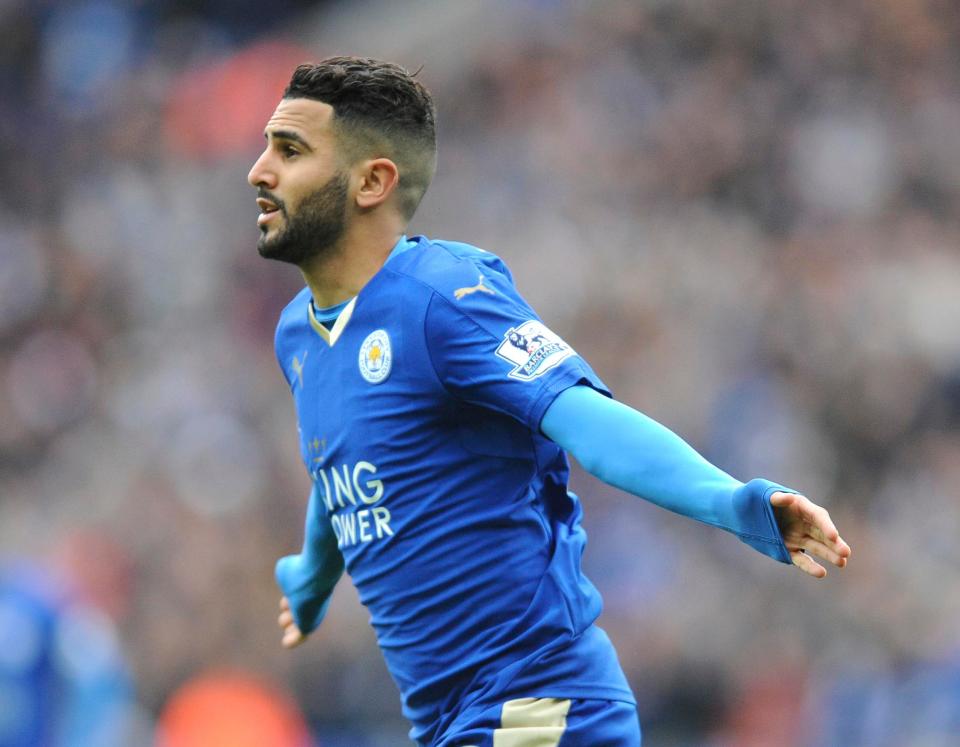  Riyad Mahrez has nine goals and seven assists for the Foxes this term