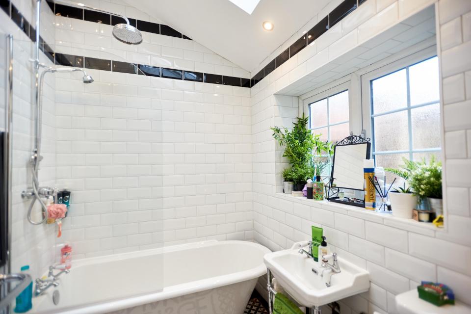  The once-dilapidated home now has a stunning new bathroom