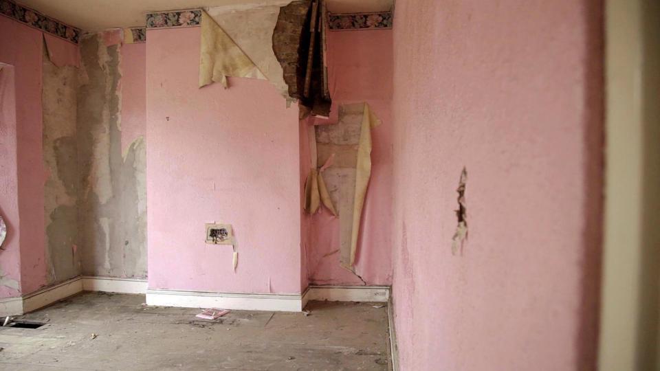  Before they were done up, the houses had peeling wallpaper, no plumbing, electrics or fittings