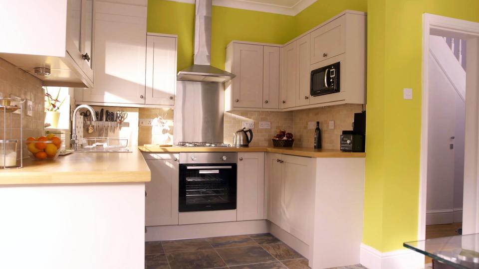  Now the stunning pads have fitted kitchens and cabinets that look extremely elegant