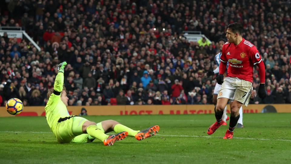  Alexis Sanchez netted on his home debut against Huddersfield on Saturday