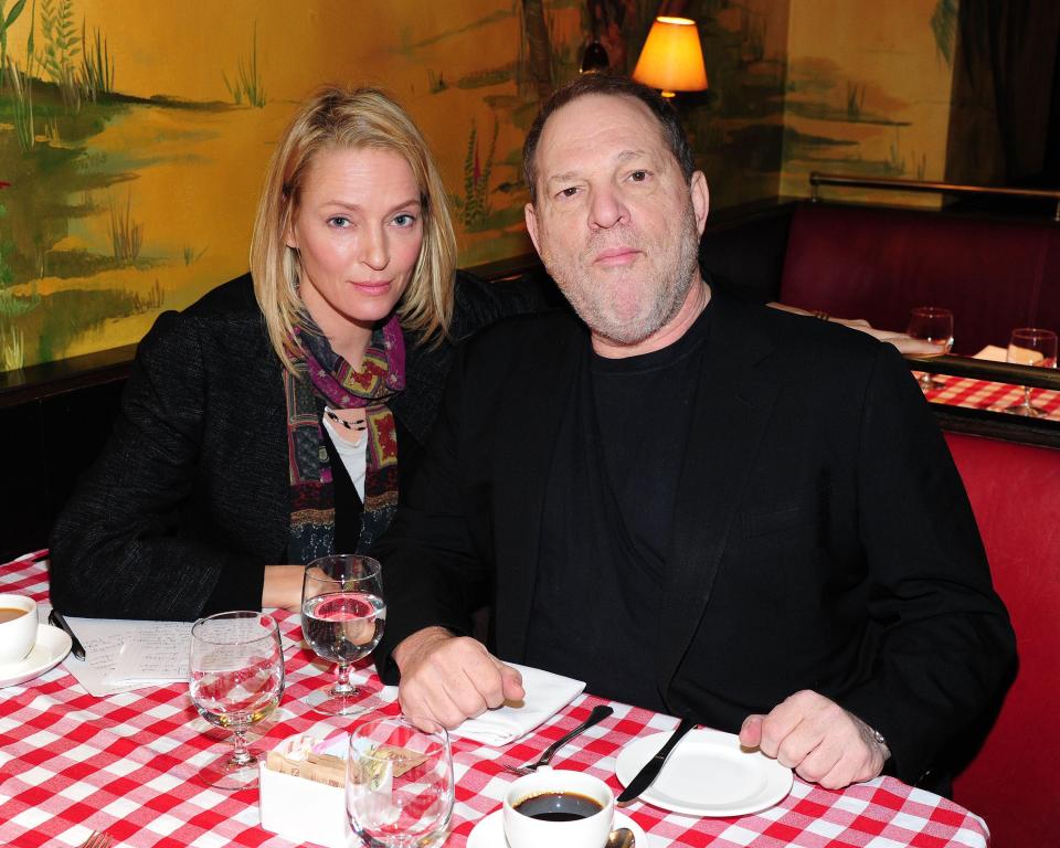  Uma and Harvey Weinstein are pictured here in 2016