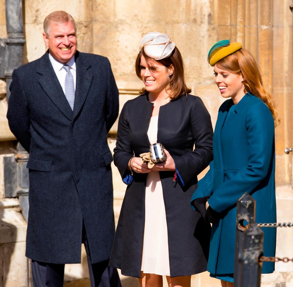  Her ex-husband Prince Andrew and daughters Princess Eugenie, middle, and Princess Beatrice, right, are all expected to receive an invite