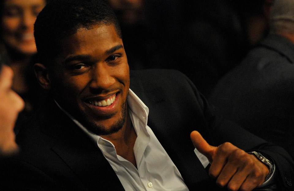 Anthony Joshua was ringside to check out Lawrence Okolie