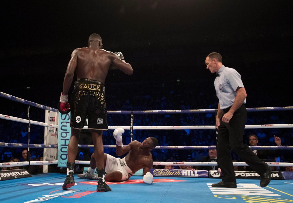 Lawrence Okolie floored Isaac Chamberlain but could not find a KO