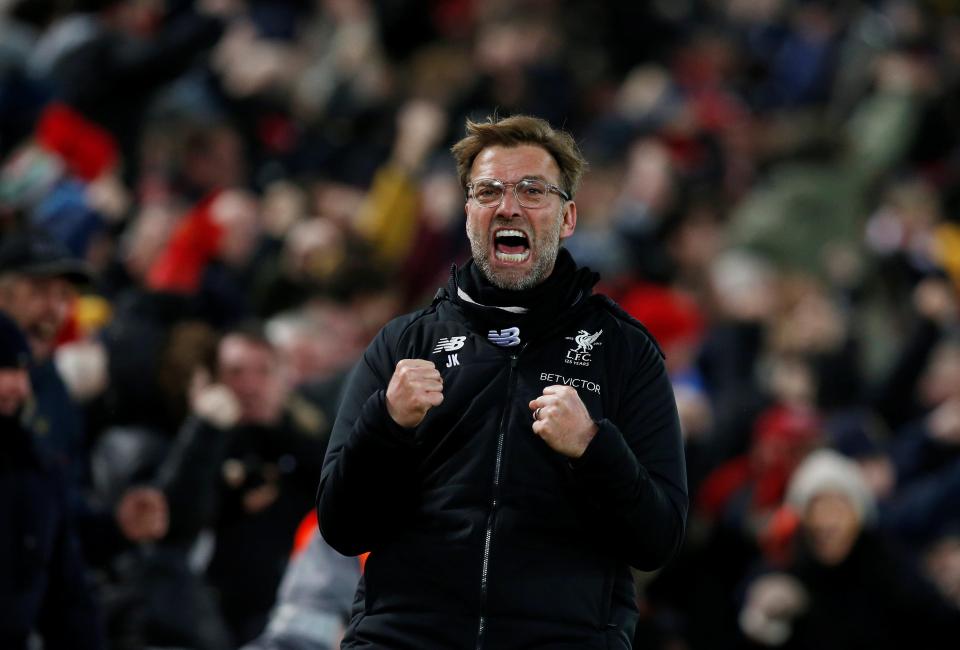 Jurgen Klopp was over the moon before Kane fired in his late penalty