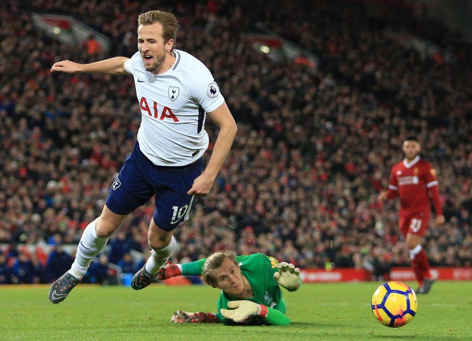  Question marks were raised as to whether Harry  Kane was offside when he was played through on goal