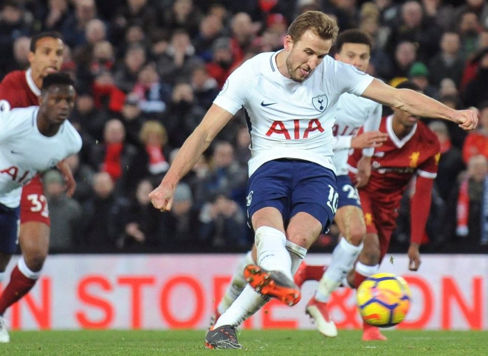  Harry Kane was handed two penalties on Sunday night