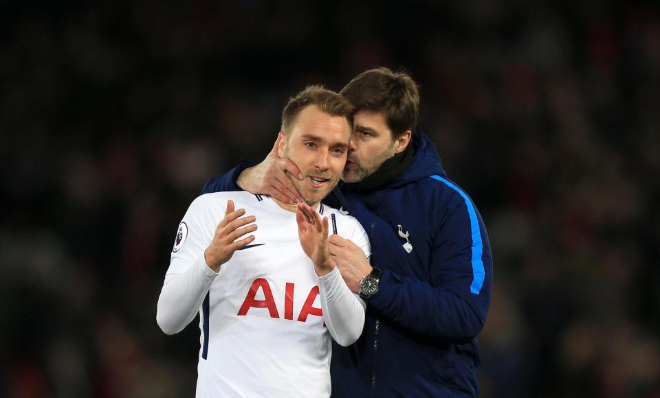  Christian Eriksen thinks Mauricio Pochettino is happy at Tottenham