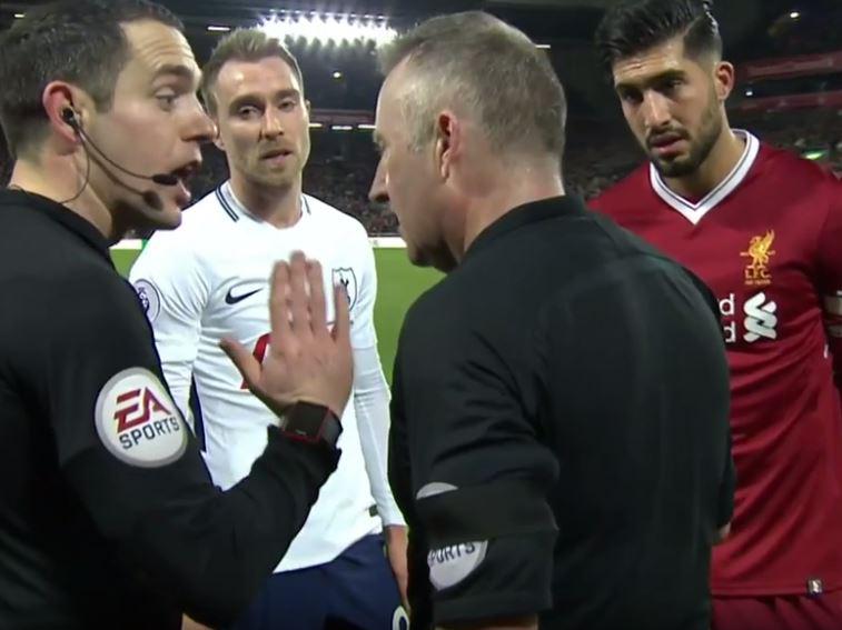  Referee Jon Moss revealed he had no idea but awarded the penalty anyway... after appearing to ask for video confirmation from fourth official Martin Atkinson