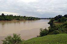 The river where the man was relieving himself when the attackers struck