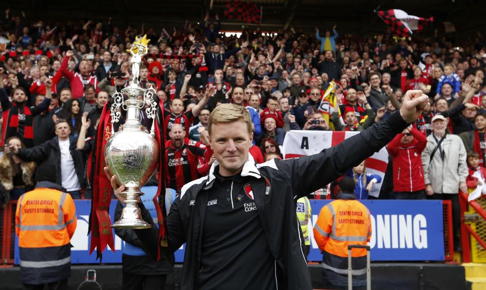  Eddie Howe's success saw him linked with both the Arsenal and England jobs in the past