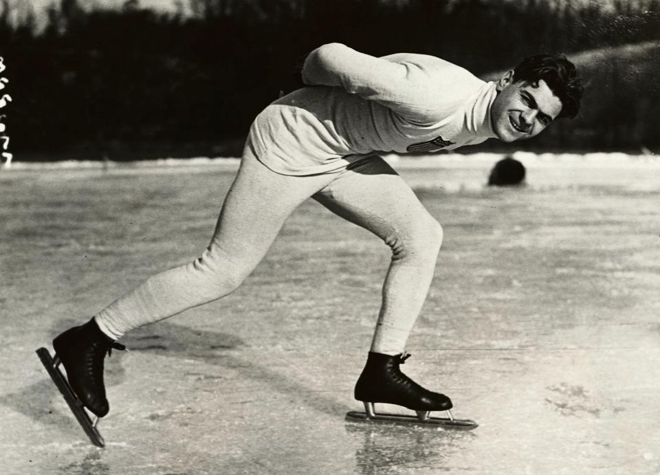  Charles Jewtraw became the first American to win a gold medal in Winter Olympic competition with victory in the 500m speedskating event