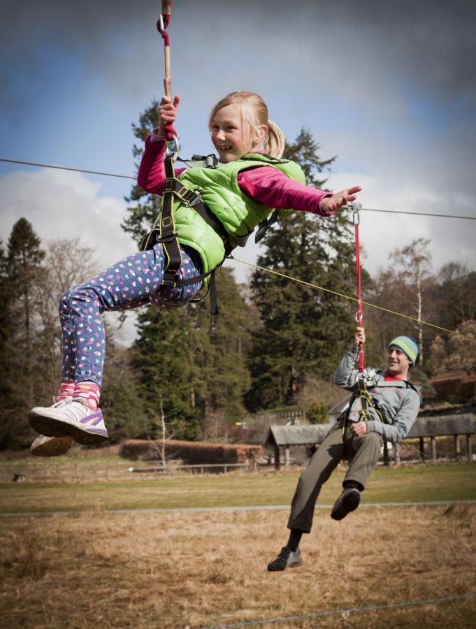  Treetop Treks are good entertainment for children and adults and are situated just next to Windermere