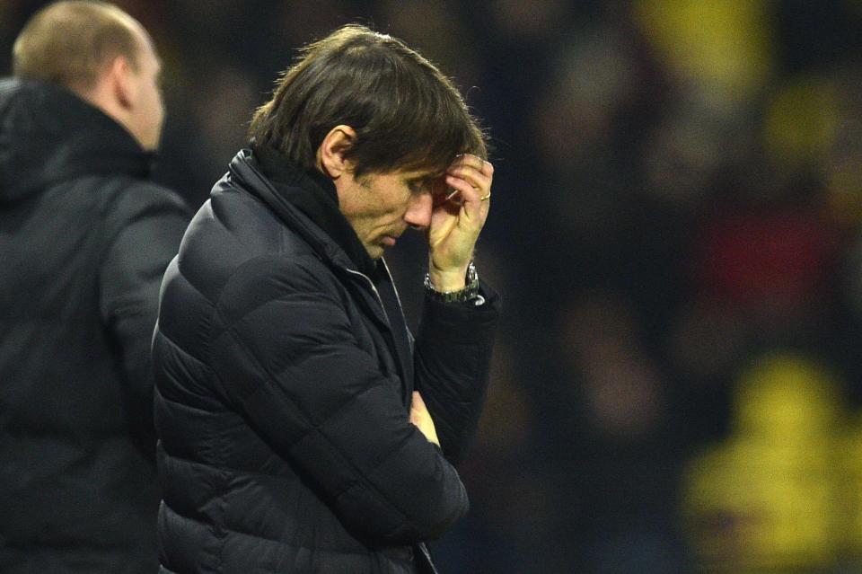  It all went wrong for Blues boss Antonio Conte