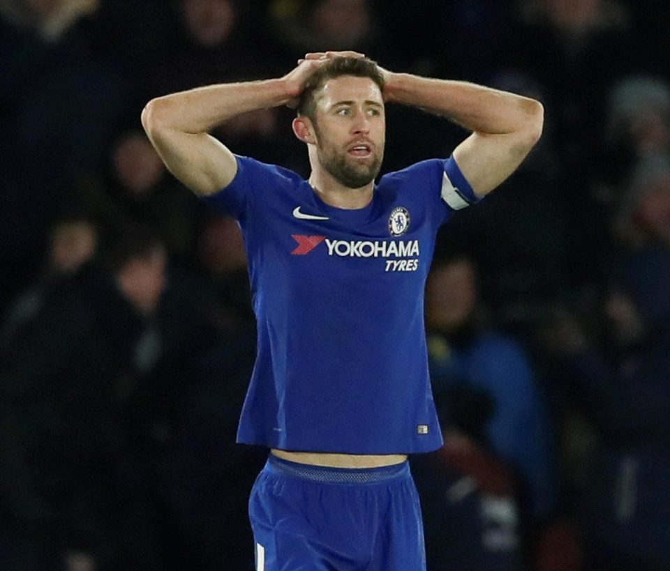  Chelsea skipper Gary Cahill cannot believe his side's capitulation