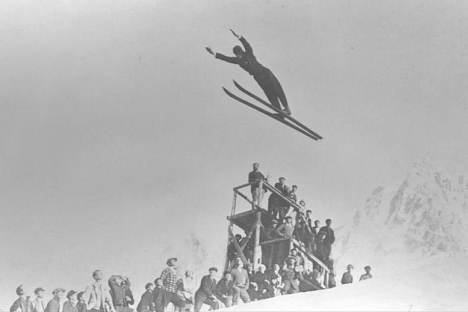  Norway's Jacob Tullin Thams went on to win a gold medal in the ski jump