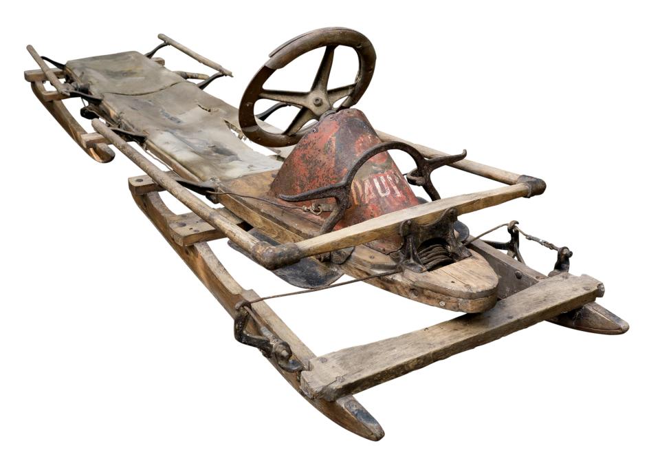  A bobsleigh used by the French team at the first Winter Olympic Games at Chamonix in 1924